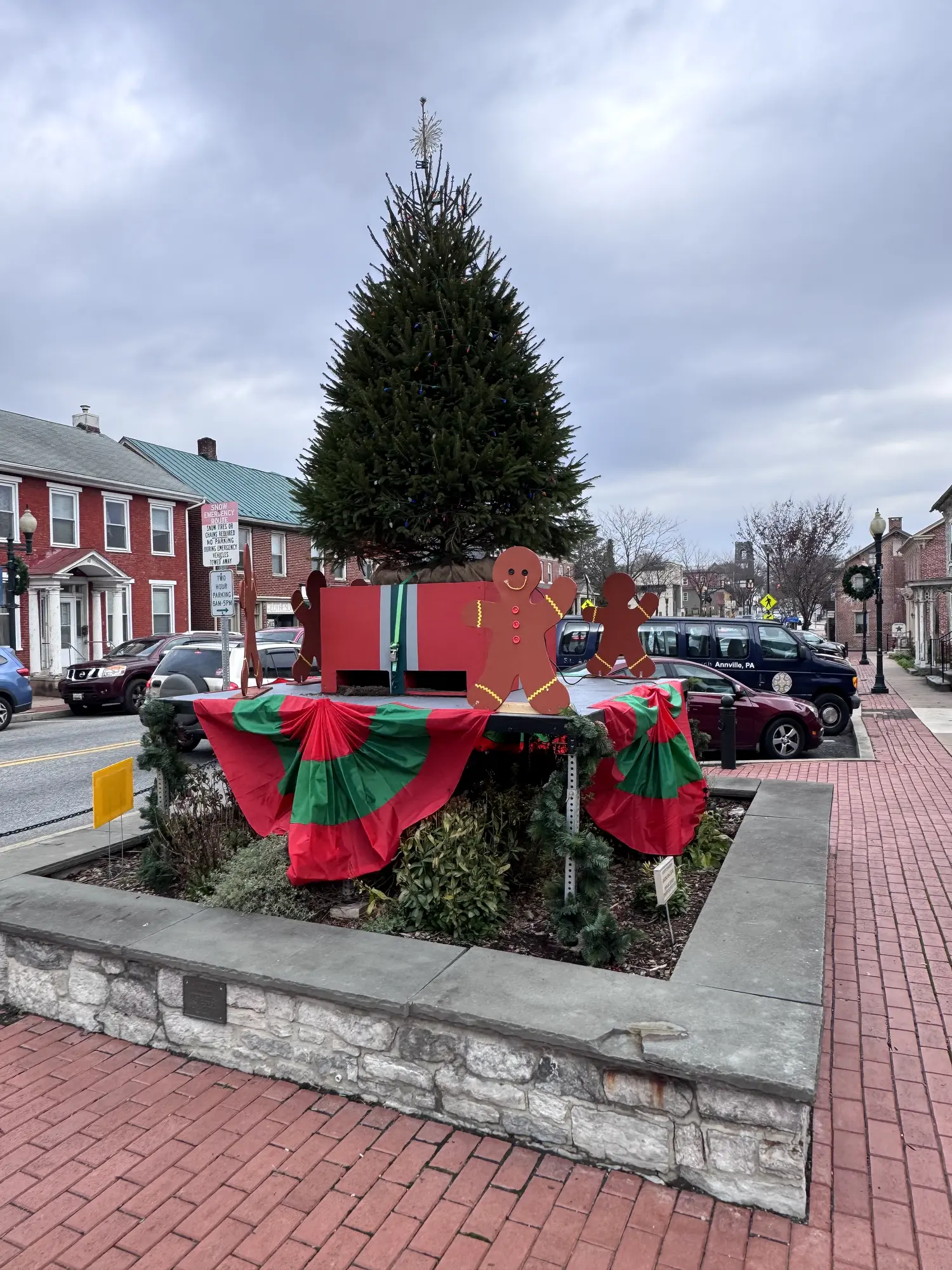 Holiday display at Annville Town Square in downtown Annville