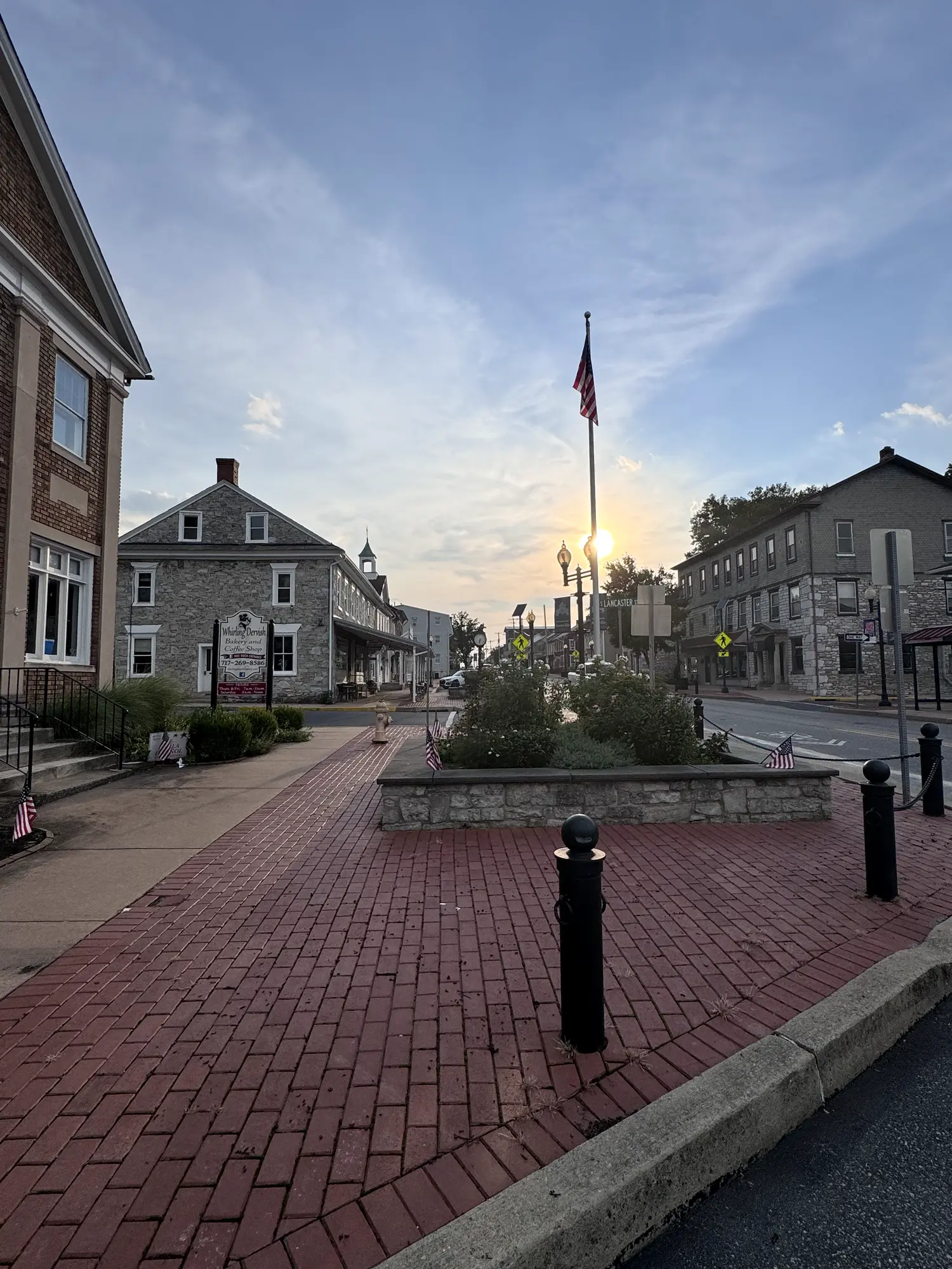 Annville Town Square plaza along Main Street
