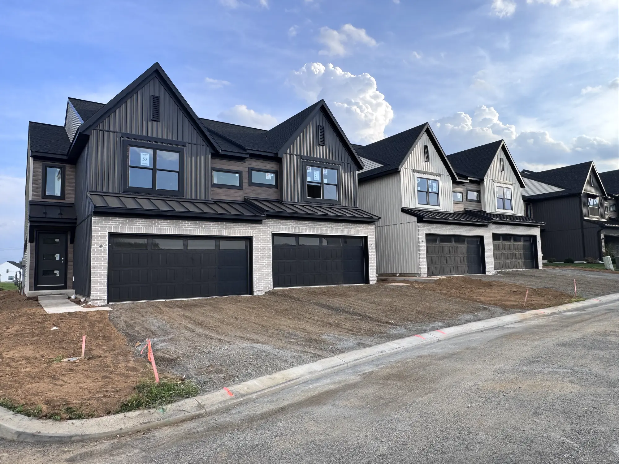 New-construction townhomes at Candler's Pointe in Annville