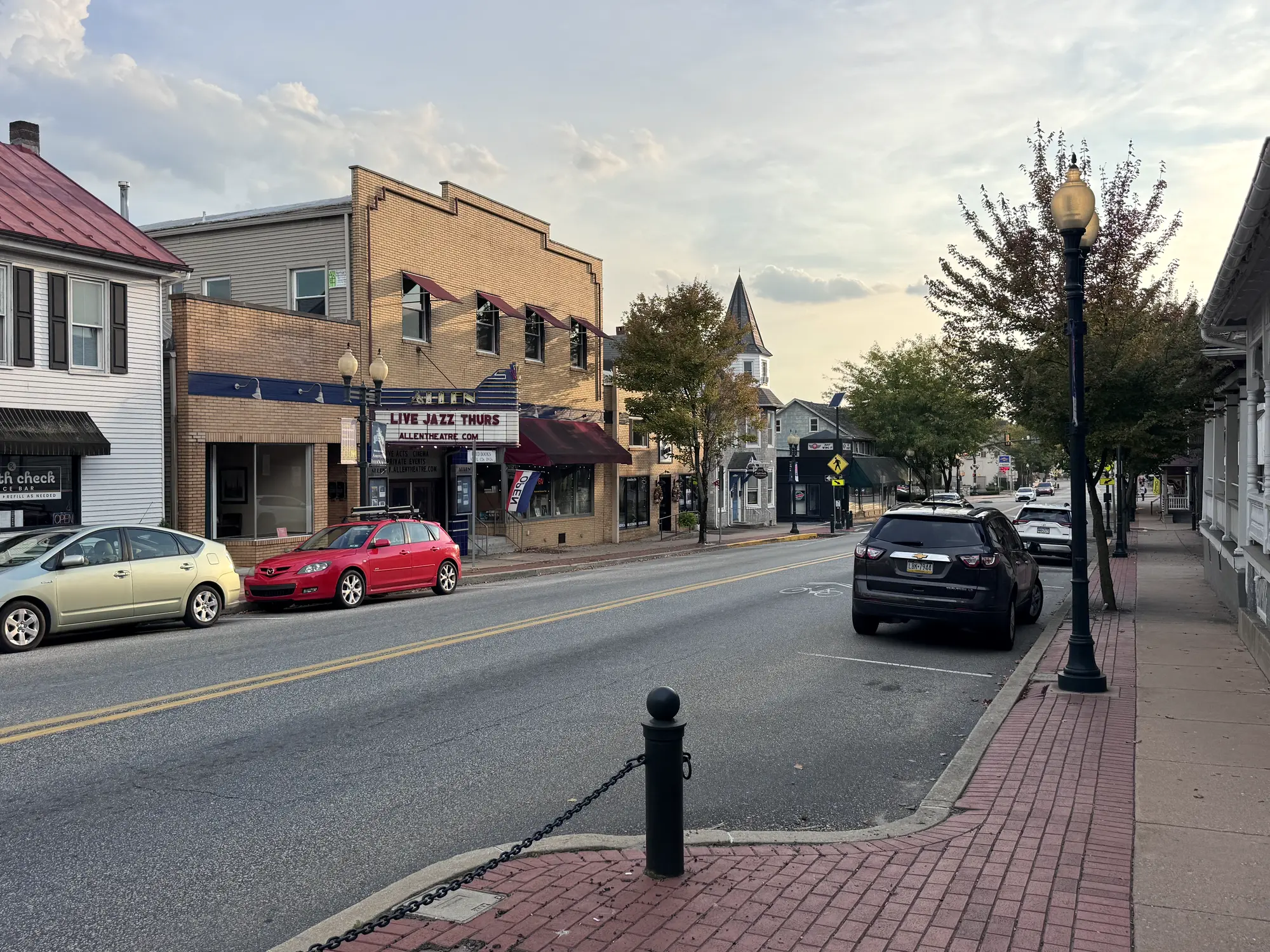 Local businesses along Main Street in downtown Annville Pennsylvania