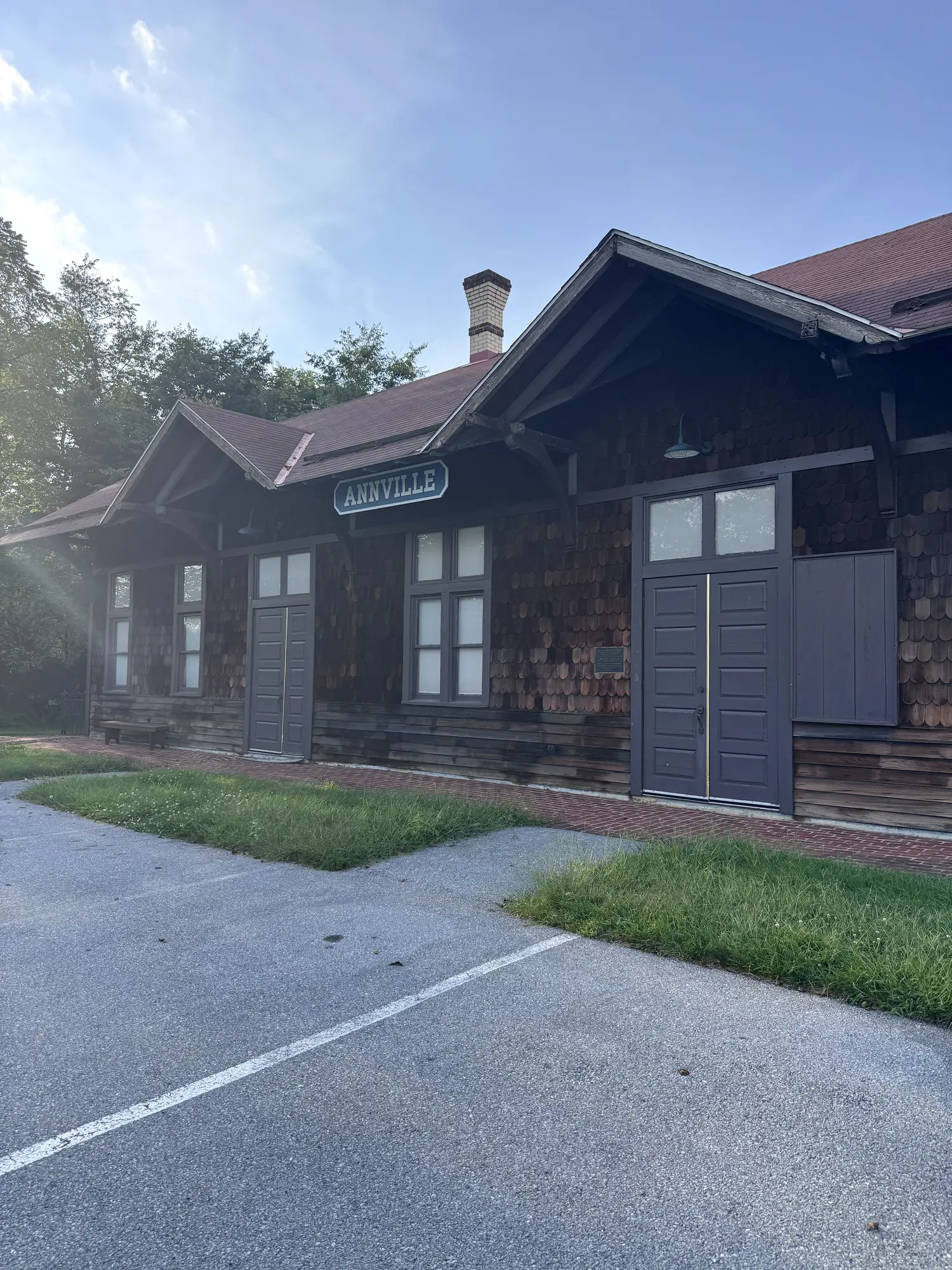 Historic Annville train station in Annville, Pennsylvania