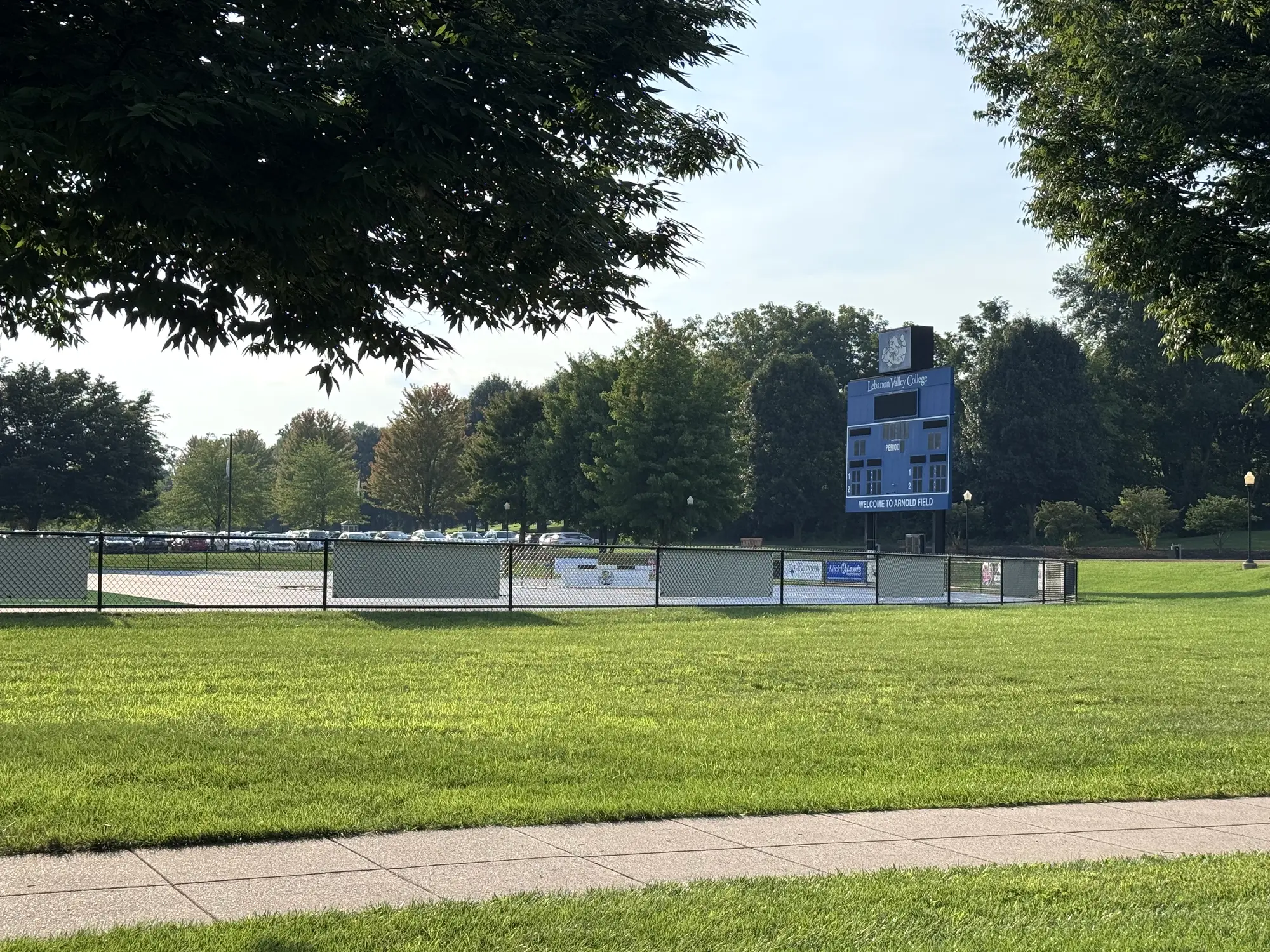 Athletic field at Lebanon Valley College in Annville Pennsylvania