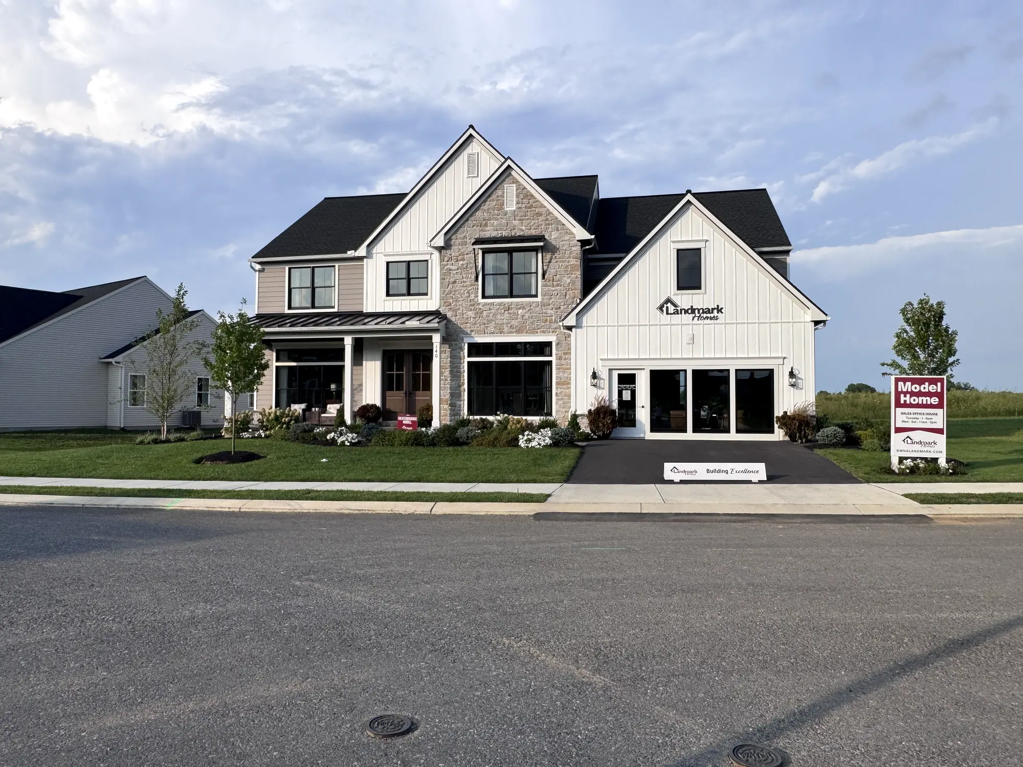 Landmark Homes model home at Southgate in Annville, Pennsylvania