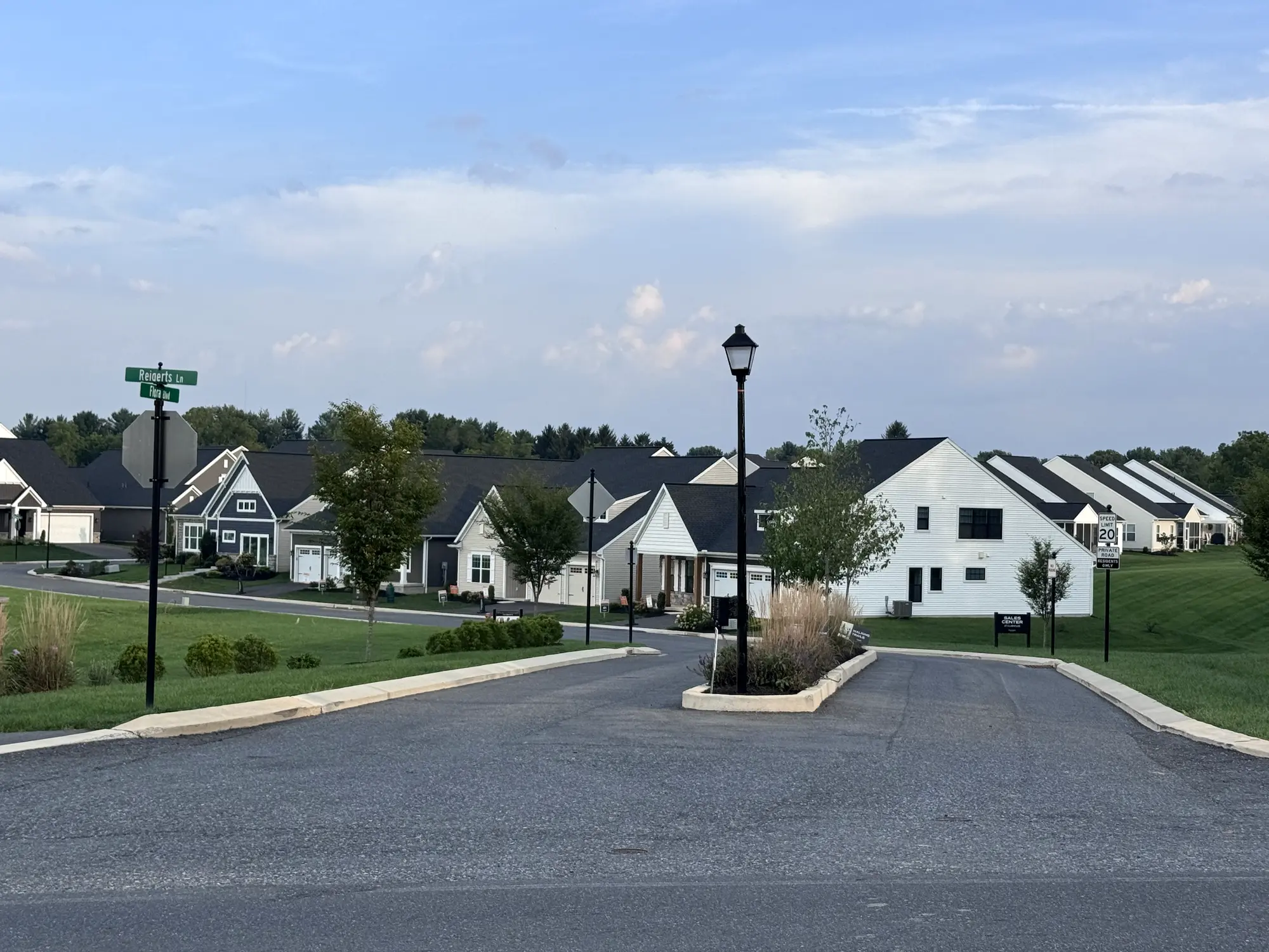 Homes in the Wynfield 55-plus community in Annville, Pennsylvania